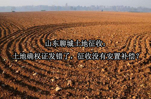 山东聊城土地征收：土地确权证发错了，征收没有安置补偿？
